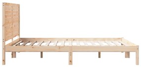 Cama extra longa sem colchão 140x210 cm madeira maciça