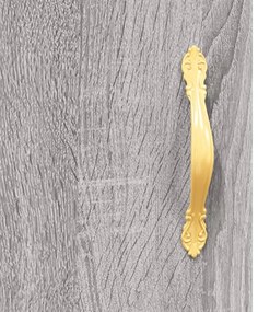 Armário alto derivados de madeira 69,5x31x115cm cinza sonoma