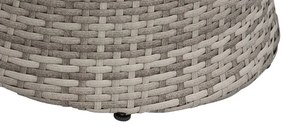 Conjunto de jardim com 2 lugares em rattan cinzento CAPRI Beliani