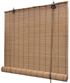 241331 vidaXL Estore de enrolar 150 x 220 cm bambu castanho
