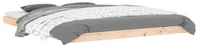 Estrutura de cama king size 150x200 cm madeira de pinho maciça