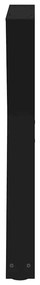 Pés para mesa de jantar 2 peças preto 80x(72-73,3) cm aço