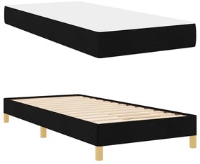 Cama Box Preto, Marrom 90 x 190 cm