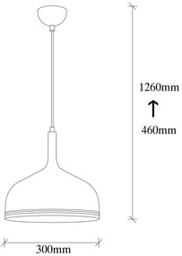 Chandelier Berceste – Preto – 30 x 30 cm