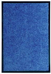 Tapete de porta lavável 40x60 cm azul