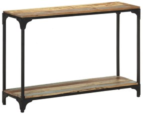 Mesa consola 110x30x75 cm madeira recuperada maciça
