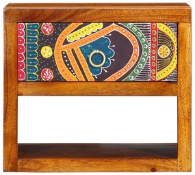 Cabinetes de Cabeceira vidaXL 2 pcs 40x35x35 cm Madeira Sólida de Acác
