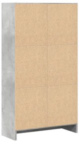 Estante 60x24x109 cm derivados de madeira cinzento cimento