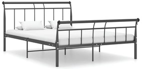 Estrutura de cama 140x200 cm metal preto