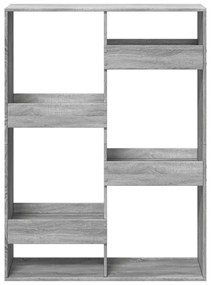 Estante 100x33x135 cm derivados de madeira cinzento sonoma