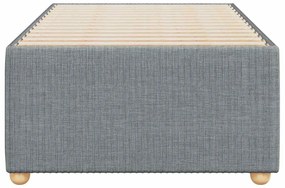 Estrutura de cama sem colchão 90x200 cm tecido cinzento-claro