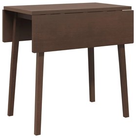 Mesa de jantar madeira seringueira maciça castanho