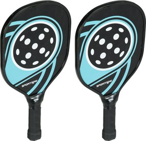 Conjunto de 4 Raquetas de Pickleball, 40 x 20 x 3 cm, em Madeira de Choupo, Azul