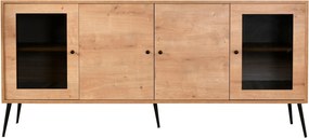 Console Calvin – Carvalho Preto – 180x81x41 cm