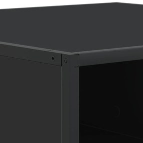 Mesa de centro 60,5x60,5x30 cm derivados de madeira/metal preto