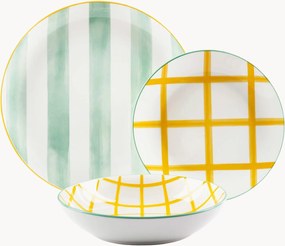 Conjunto de loiça em porcelana Elba, 6 pessoas, conjunto de 18