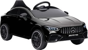 AIYAPLAY Carro Elétrico para Crianças Carro Mercedes AMG CLA 45 com Bateria 12V  Faróis LED Buzina e Música 110x61x45 cm Preto | Aosom Portugal