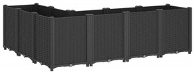 Vaso/floreira 160x120x53 cm PP preto
