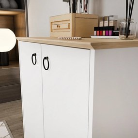 Console Nuanse – Branco Carvalho – 72x83,1x42 cm