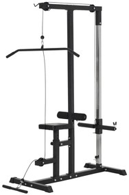 Máquina de Musculação com Polia e Assento Ajustável - HomeGym