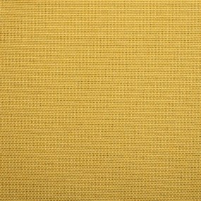 Cadeiras de jantar giratórias 2 pcs tecido amarelo