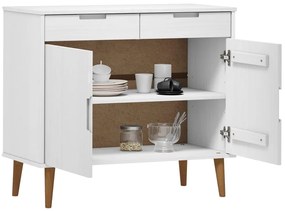 Aparador MOLDE 90x40x80 cm pinho maciço branco
