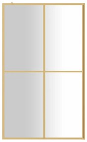 Divisória de chuveiro 118x195 cm vidro transparente ESG dourado