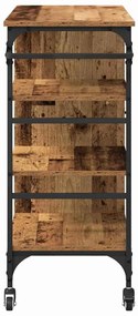 Carrinho de Cozinha Madeira Velha 87,5x38,5x84,5 cm Madeira Engenharia