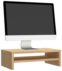 Suporte para monitor derivados de madeira carvalho sonoma