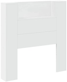 Armário de cabeceira com luzes LED 100x16,5x103,5 cm branco
