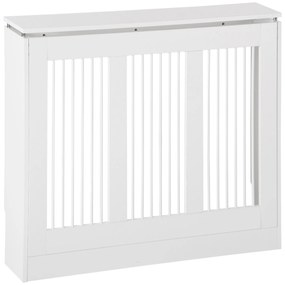 HOMCOM Resguardo Aquecedor MDF Branco Design Elegante Sala Estar Quarto Funcional 90x18x84cm Estilo Moderno Prático e Compacto | Aosom Portugal
