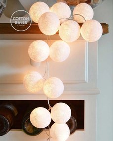 Grinalda Pure White - 10 luzes (em linha)
