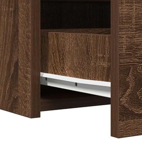 Mesa de Maquilhagem Suspensa Carvalho Castanho 100x40x70 cm