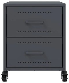 Mesa de cabeceira 36x39x43,5 cm aço antracite