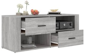 Móvel de TV 100x35x40 cm derivados de madeira cinzento sonoma