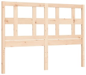 Estrutura de cama com cabeceira 120x200 cmmadeira maciça
