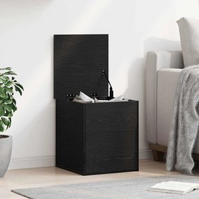 Caixa de Armazenamento vidaXL Carvalho Preto 40x42x46 cm Madeira de Engenharia
