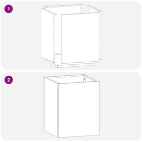 Vaso de Jardim Prata 50 x 32 x 40 cm Aço inoxidável