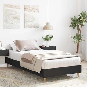 Estrutura cama s/ colchão 75x190 cm derivados de madeira preto