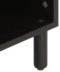Móvel de TV 100x33x46 cm madeira de mangueira maciça preto