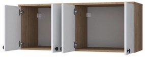 Armário Multiusos BA120 – Nogueira e Branco – 120x46,8x42,5 cm