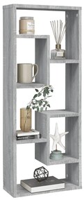 Estante 36x16x90 cm derivados de madeira cinzento sonoma