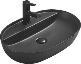 Mexen Adel lavatório de bancada 60 x 41 cm, preto mate - 22166085