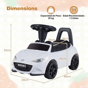 Carro de empurrar para crianças – Brinquedo deslizante com design de apoio no chão e espaço de arrumação – Carro para sentar e deslizar para trás – Br