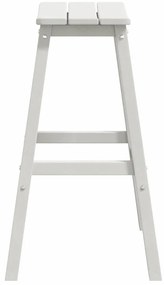 Bancos de Bar vidaXL 6 pcs Branco HDPE