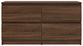 Móvel de TV 100x35x54 cm derivados de madeira carvalho castanho