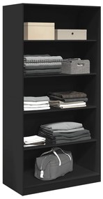 Roupeiro 100x50x200 cm contraplacado preto