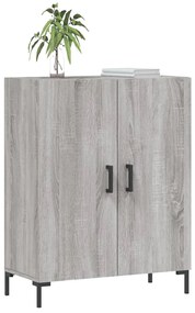 Aparador 69,5x34x90 cm derivados de madeira cinzento sonoma