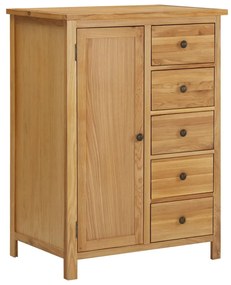 vidaXL Roupeiro 76x52x105 cm madeira de carvalho maciça