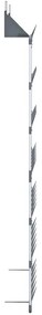 Sapateira suspensa 66x13x139 cm prateado